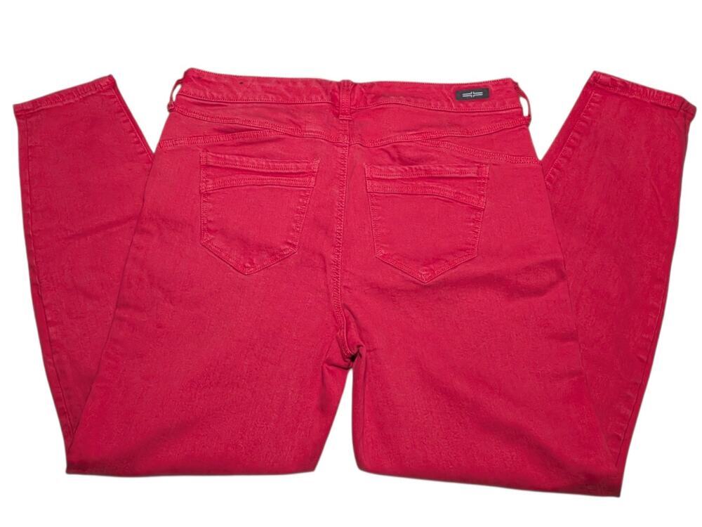 Liverpool Los Angeles The Hugger Ankle Pants Womens 12/31 Coral Red Skinny Jean